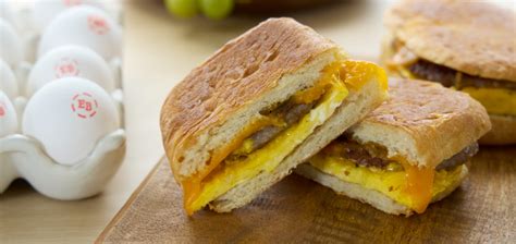 Egg, Sausage, and Cheese Breakfast Sandwich - The Local Palate