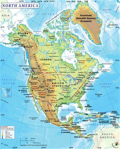 North America Map | Map of North America (2022)