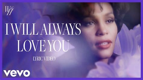 Whitney Houston - I Will Always Love You (Official Lyric Video) - YouTube