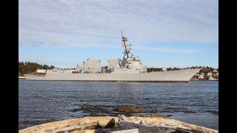 DDG 118, future USS Daniel Inouye, heads out for sea trials in Bath ...