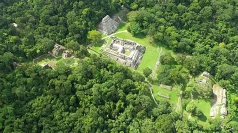 Palenque Pyramids Drone Clip Archaeologi... | Stock Video | Pond5 ...