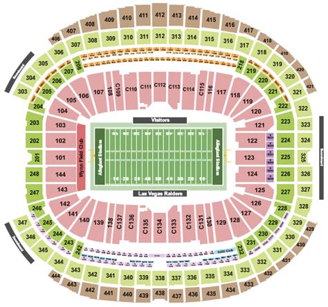 Allegiant Stadium Seating Chart | Star Tickets