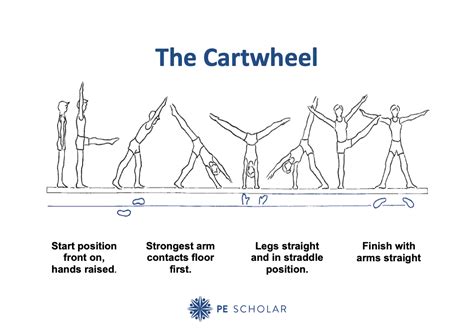 How to do a Cartwheel in Gymnastics: Visual Resource Card - PE Scholar