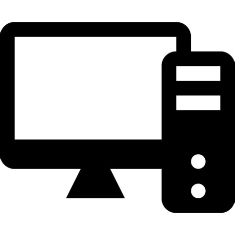 Desktop Computer Icon transparent PNG - StickPNG