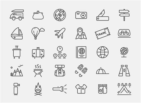 150 Free Traveling Icons (Ai)