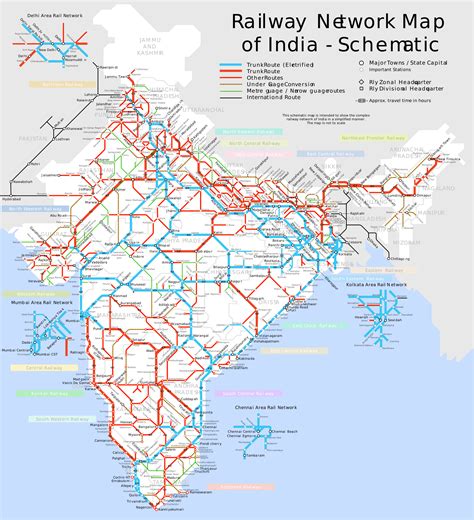 Railway Network Map of India, the third largest in the world! [2000 x ...