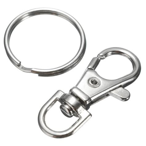 New Key Ring Chains 12pcs Portable Lobster Clasps Swivel Trigger Clips ...