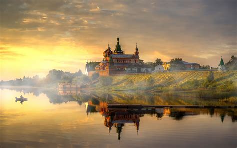 monastery, Landscape, Russia, River Wallpapers HD / Desktop and Mobile ...