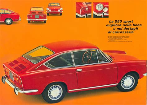 1965-73 Fiat 850 Sport Coupe brochure