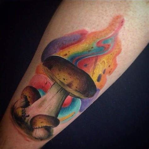 These Mushroom Tattoos Are Trippy! | Mushroom tattoos, Psychedelic ...