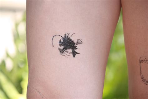 Anglerfish Temporary Tattoo deep Sea Fish - Etsy