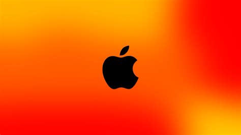 two of my fav things: orange and Apple | Apple logo wallpaper, Hd apple ...