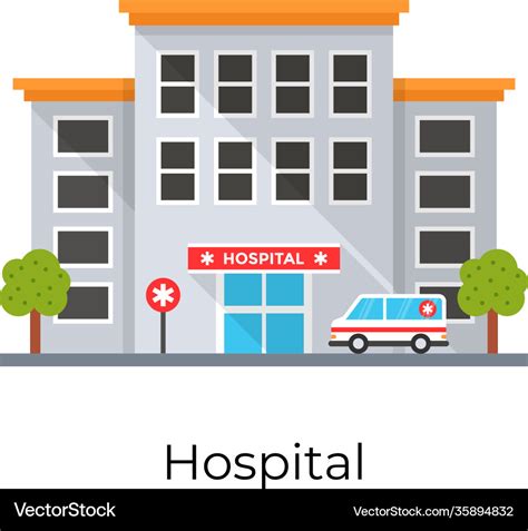 Hospital Royalty Free Vector Image - VectorStock