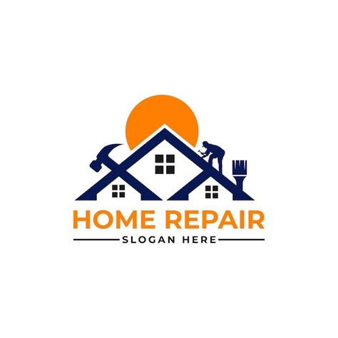 Premium Vector | Home repair, roofing, painting, construction, handyman ...