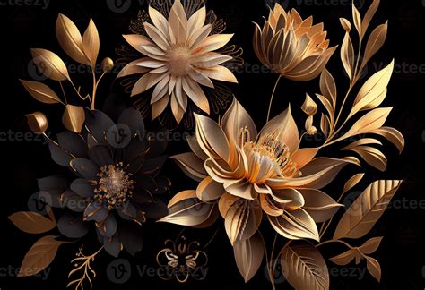 Discover more than 65 black background floral wallpaper best - in ...