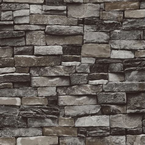 Vintage Rustic Stone Wallpaper For Living Room