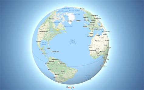 The Earth Is Now Round (On Google Maps) - Flytrippers