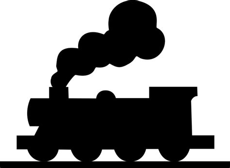 Train Rail Transport Steam Locomotive Clip Art - Steam Train Cliparts F2D