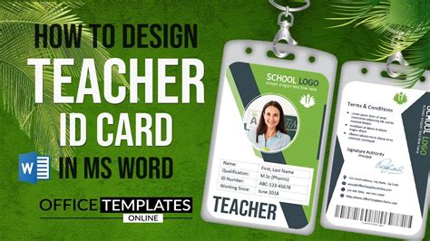 Teacher Id Card Template – Mightyprintingdeals.com