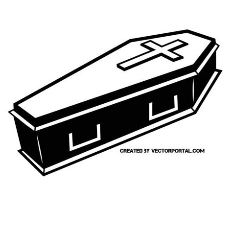 Coffin Royalty Free Stock Vector Clip Art