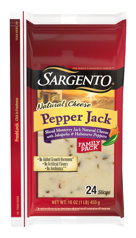 Sargento® Sliced Pepper Jack Natural Cheese, 24 slices - Walmart.com ...