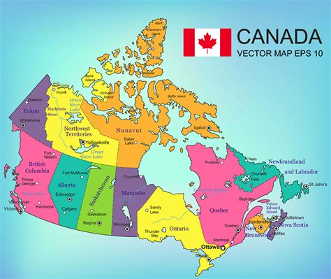 Canada Map - Guide of the World