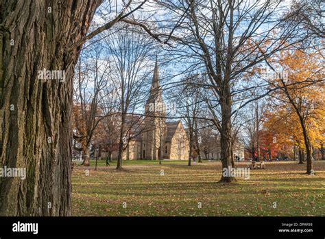 Kenyon College campus, Gambier, OH. Church of the Holy Spirit Stock ...