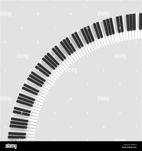 isolated black and white piano keyboard Stock Photo - Alamy