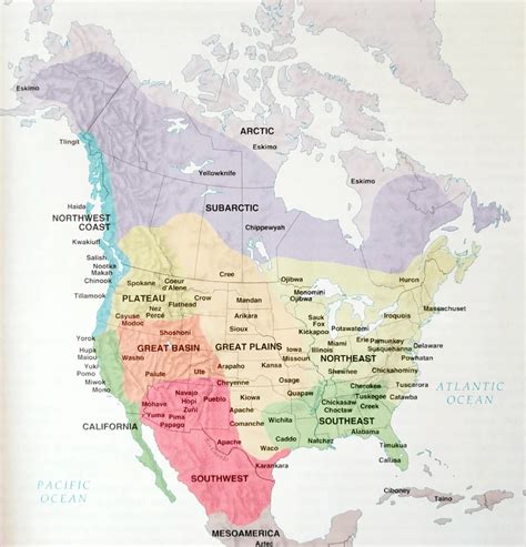 Native American Tribes Map: Indigenous Peoples USA | Wondering Maps