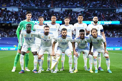 Real Madrid team line up Semi Final Leg Two 2022 Champions League ...