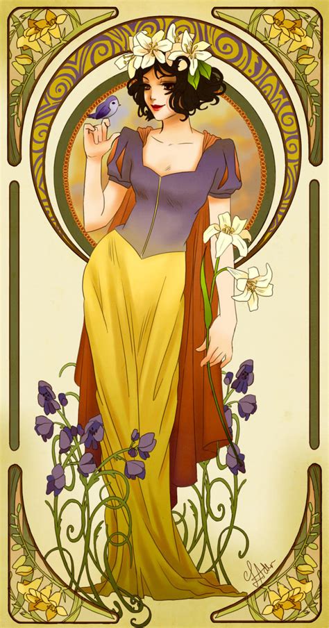 Disney Art Nouveau//Snow White