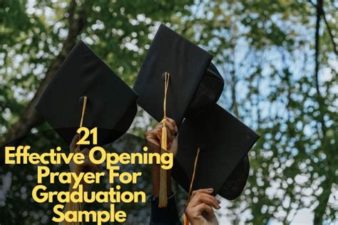 21 Effective Opening Prayer For Graduation Sample