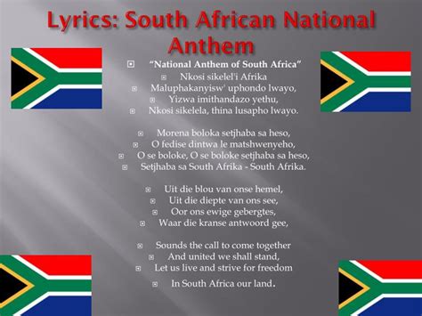 PPT - The South African National Anthem PowerPoint Presentation - ID ...