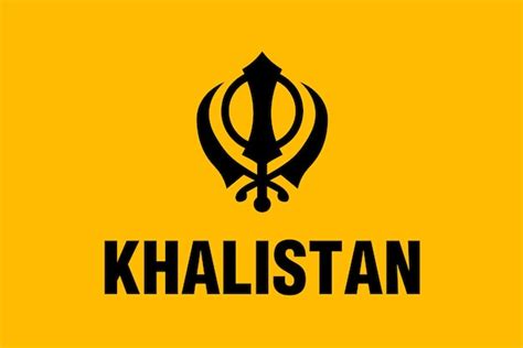 Premium Vector | Khalistan Flag with a Sikh holy symbol.