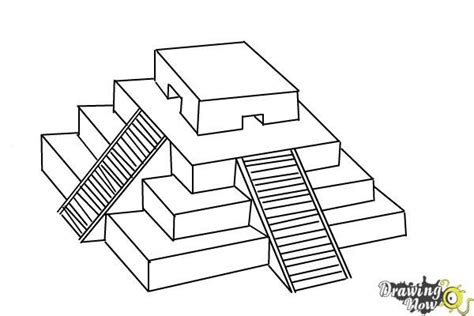 How to Draw a Ziggurat - DrawingNow | Easy drawings, Ziggurat, Easy ...