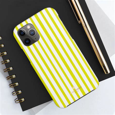 Yellow Striped iPhone Case, Designer Case Mate Tough Samsung Galaxy Be ...