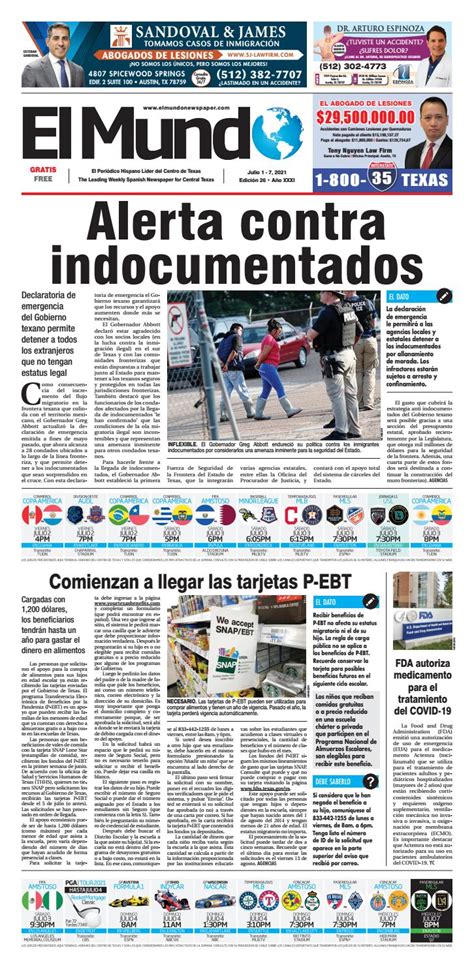 El Mundo Newspaper 26 - 2021 by El Mundo Newspaper - Issuu