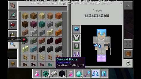 Minecraft glitch || How to make iron boots into diamond boots || # ...