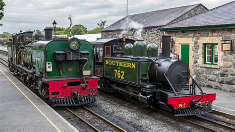 Steam locomotive Lyn arrives at the Welsh Highland Railway