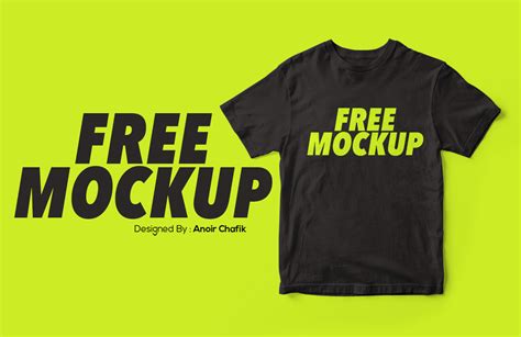 Free Realistic T-Shirt Mockup – Free Design Resources