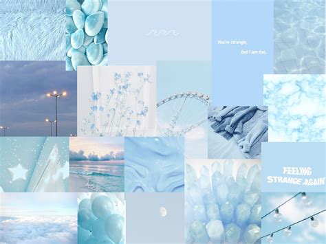 Blue Aesthetic In 2021 Laptop Wallpaper Blue Aesthetic Wallpaper ...