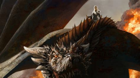 Drogon (Game Of Thrones), TV Show, Daenerys Targaryen, Dragon, 1080P ...