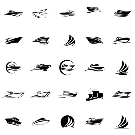 Premium Vector | Set of boat logo vector design template