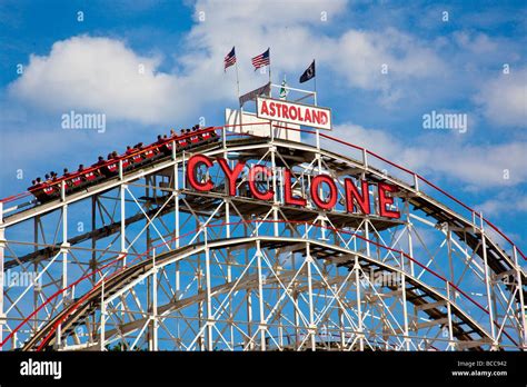 Cyclone Roller Coaster at Coney Island in New York Stock Photo - Alamy