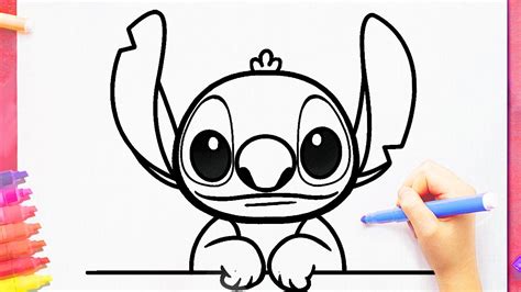 How to draw STITCH easy step by step - YouTube