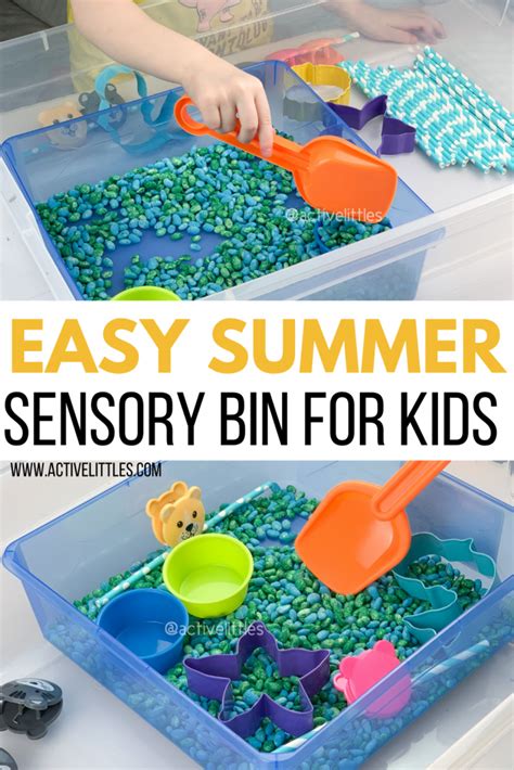 Easy Summer Sensory Bins for Toddlers and Preschoolers - Active Littles