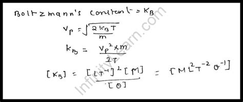 Dimensions Of Boltzmann Constant - Infinity Learn by Sri Chaitanya