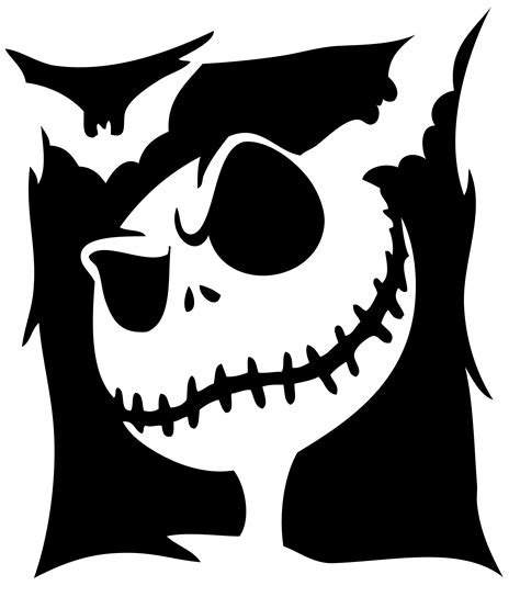 Jack Skellington Stencil Free Printable - Printable Templates