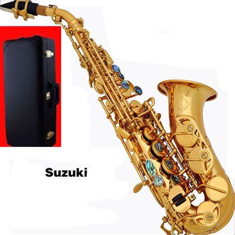 Suzuki Curved Sax Top B Flat Sax Small Saxophone Soprano Adult Children ...