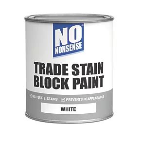 No Nonsense Stain Block White 750ml | Specialist Paints | Screwfix.com